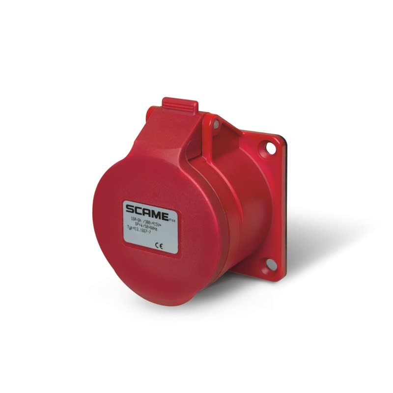 SCAME PARRE SPA - SCA413.1667-7 PRESA DA INCASSO 16A 6P+T 6H IP44