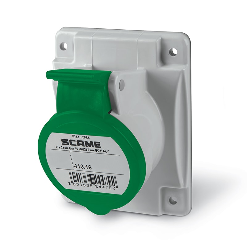 SCAME PARRE SPA - SCA413.16671 PRESA INCASSO 16A 3P+N+T 10H >50V