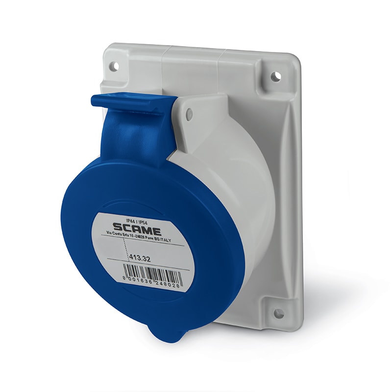 SCAME PARRE SPA - SCA413.3265 PRESA FISSA 3P+N+T IP44 32A 9H 208-250V