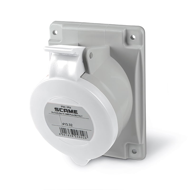 SCAME PARRE SPA - SCA413.32633 PRESA FISSA 2P+T IP44 32A 12H TST>50V CA