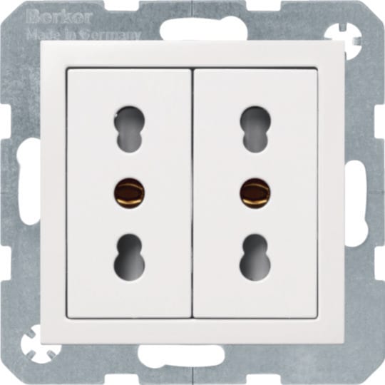 BERKER - BRK41391909 PRESE ITA + T 2P 10 A/16 A S1/B3/B7 BI