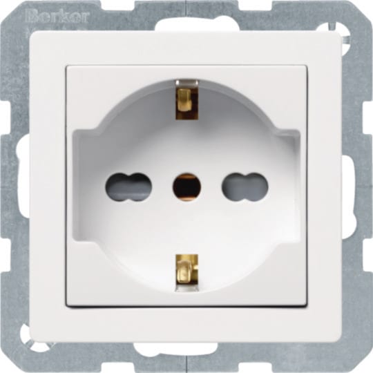 BERKER - BRK41406089 PRESA SCHUKO ITA + T 10 A/16 A Q1/Q3 BI