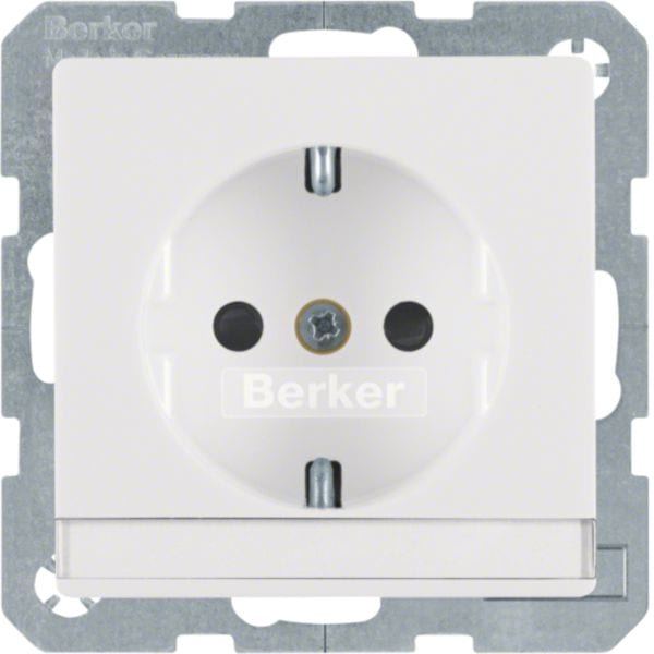 BERKER - BRK41496089 PRESA SCHUKO SERIE Q1/Q3 BIA.POL.VELLUTO