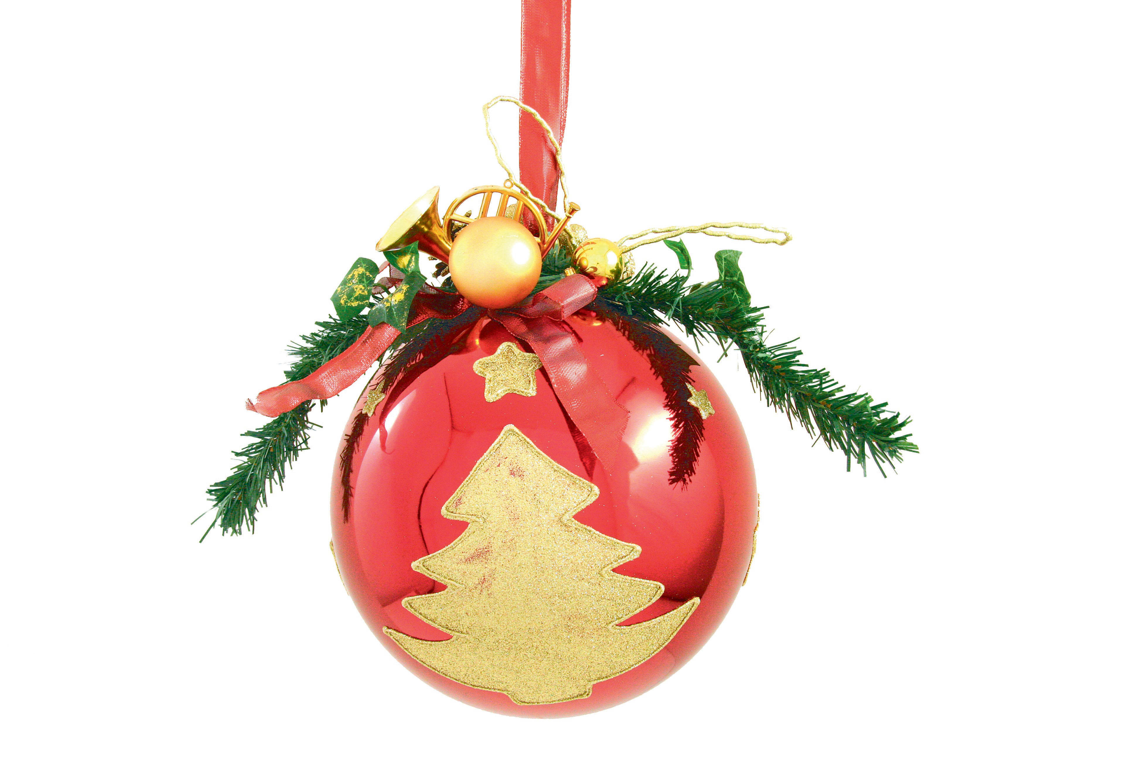 GIOCOPLAST NATALE SP - GCP41510839 SFERA D.250 ROSSA DECORATA
