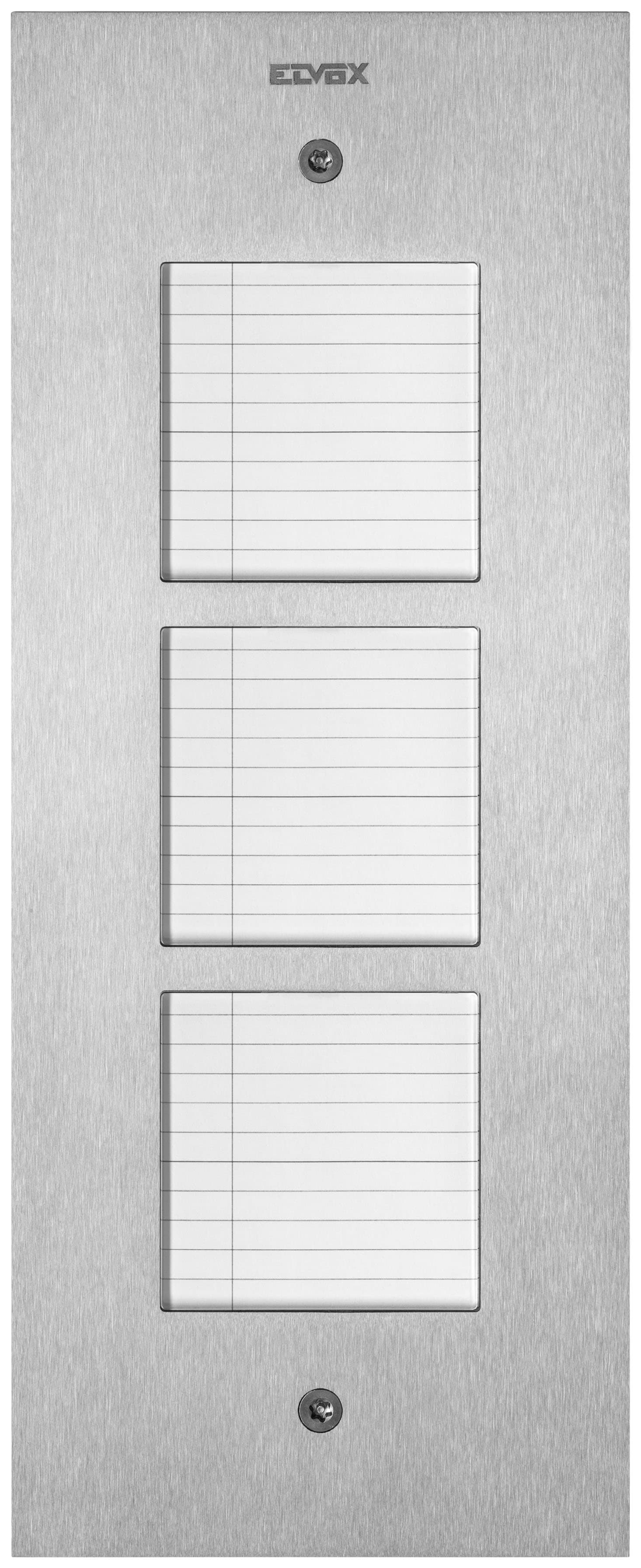 VIMAR SPA - VIW41542 Placca Steely 2F+ portanomi acciaio