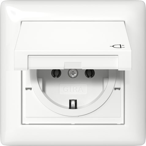 GIRA - GGI415703 PRESA SCHUKO CC + KIT IP44 + PLACCA 1-M