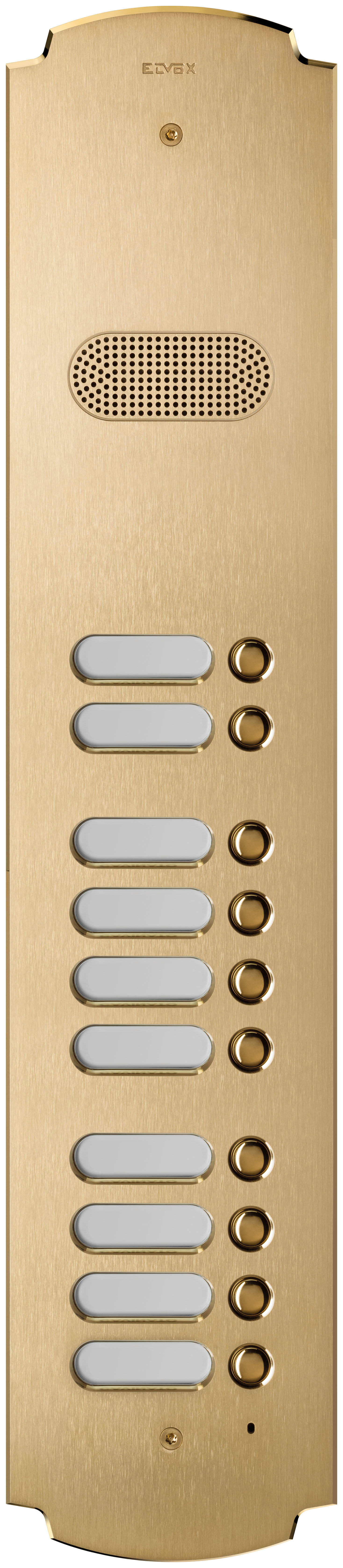 VIMAR SPA - VIW41610 PLACCA PATAVIUM 2F+ AUDIO 10 PULS.OTTONE