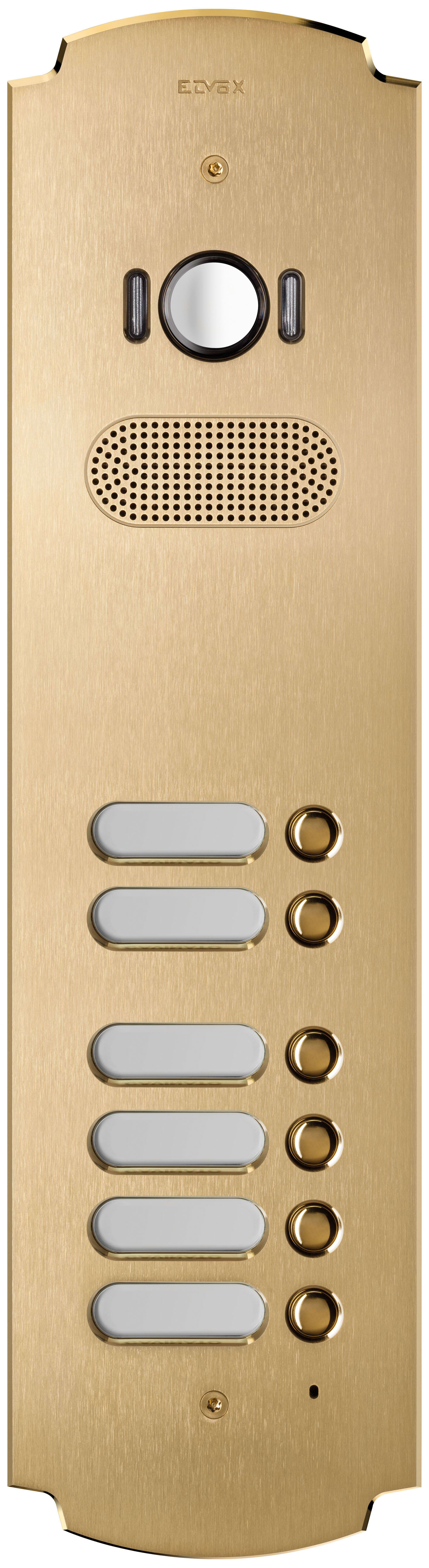 VIMAR SPA - VIW41626 Placca Patavium 2F+ A/V 6 puls. ottone