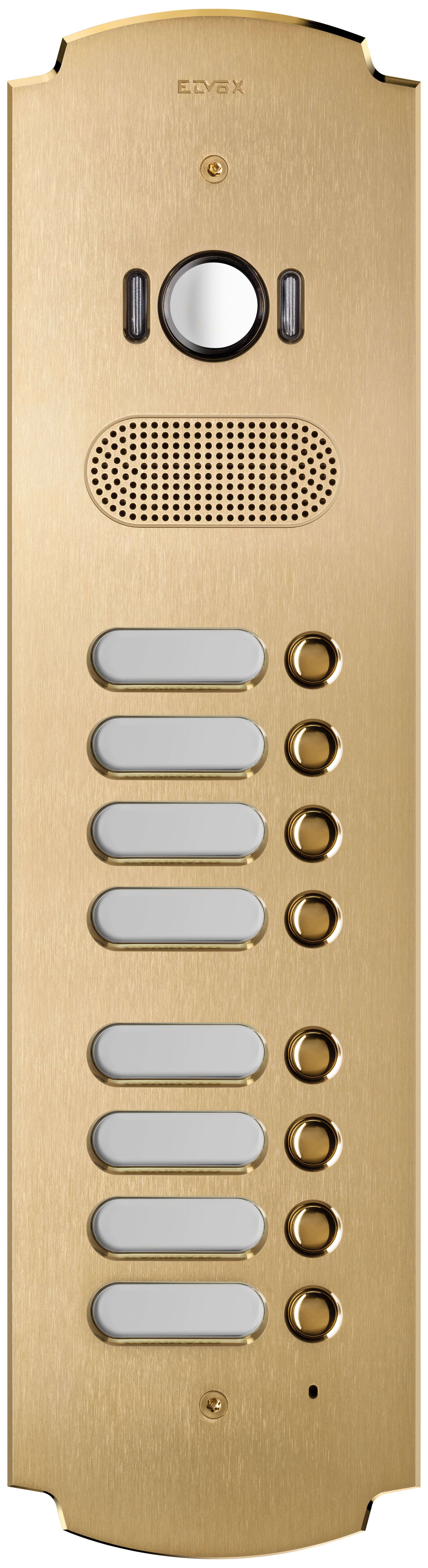 VIMAR SPA - VIW41628 Placca Patavium 2F+ A/V 8 puls. ottone