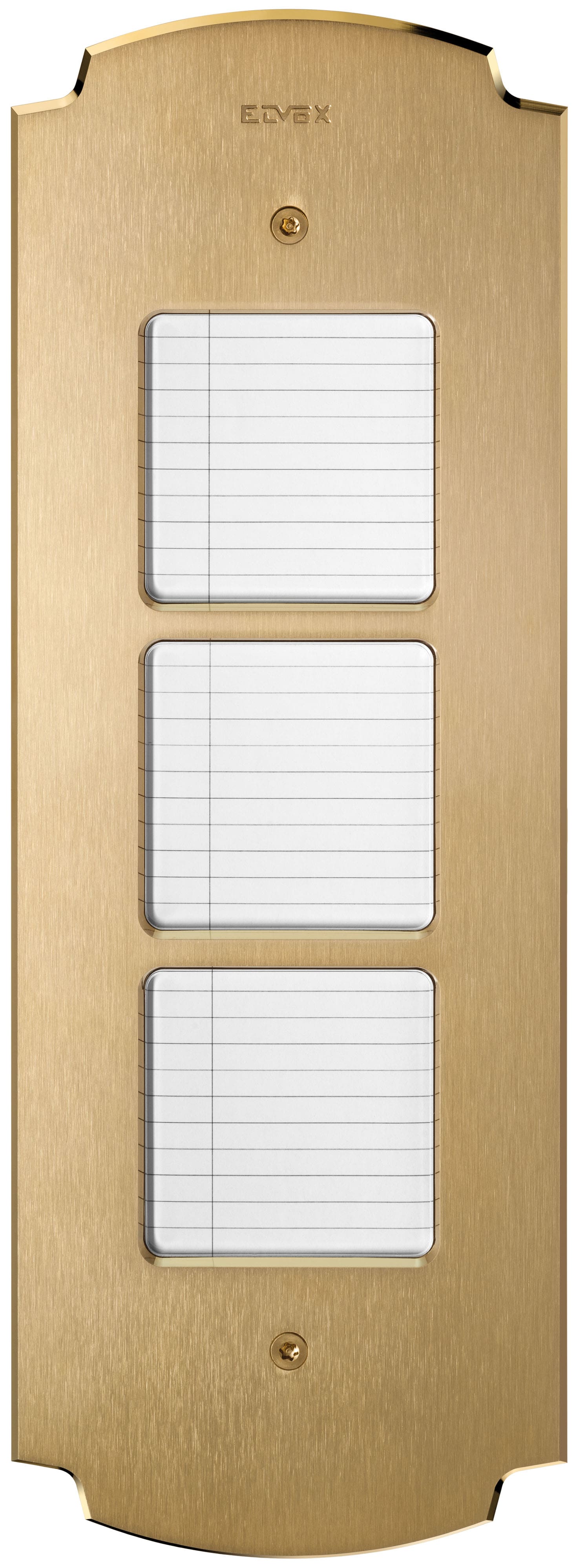 VIMAR SPA - VIW41642 PLACCA PATAVIUM 2F+ PORTANOMI OTTONE