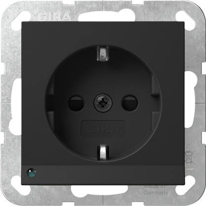 GIRA - GIR4170005 SCHUKO LAMPADA LED + SP SYSTEM 55 NERO O