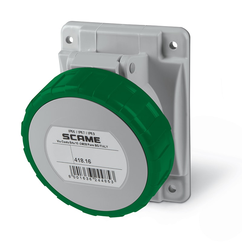 SCAME PARRE SPA - SCA418.16632 PRESA FISSA 2P+T IP66/IP67 16A 2H >50V