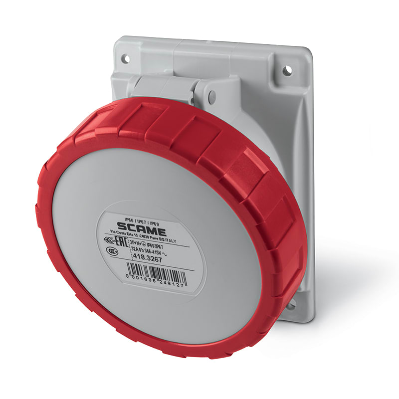 SCAME PARRE SPA - SCA418.3267 PRESA INCASSO 3P+N+T IP66/IP67 32A 6H