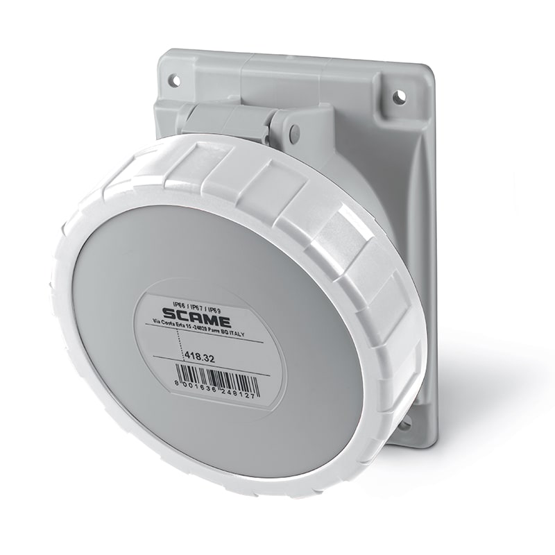SCAME PARRE SPA - SCA418.32638 PRESA FISSA 2P+T IP66/IP67 32A 8H >250V