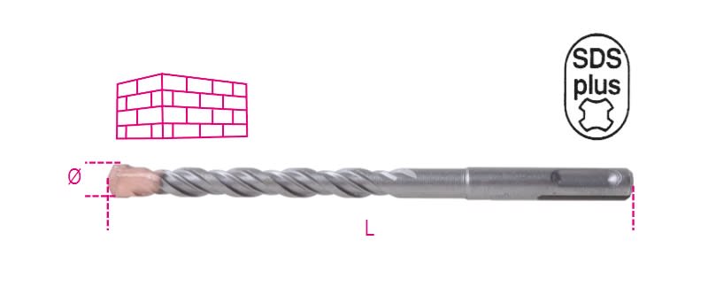 BM SPA - BMM004190120 PUNTE MURO ATTACCO SDS-PLUS 16X460