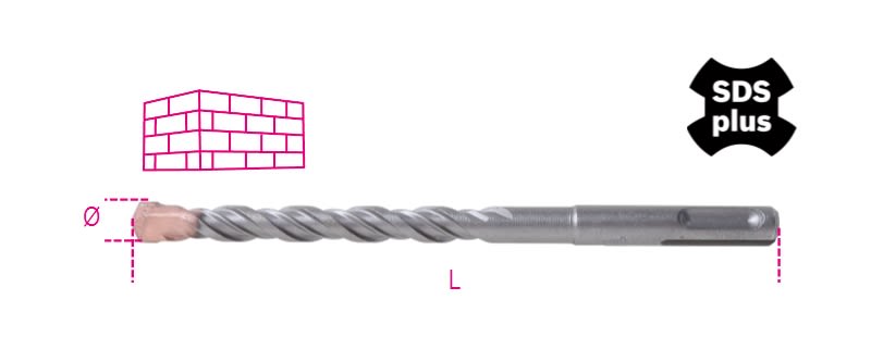 BM SPA - BMM004190086 PUNTE MURO ATTACCO SDS-PLUS 14X160