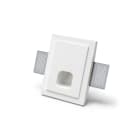 BELFIORE SRL - NVT4199-35 Faretto segnapasso in CRISTALY con incavo levigato di forma quadrata, unico e originale.