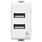 4 BOX SRL - 4BX4B.AM.USB.24 USB 2.4 BTICINO MATIX BIANCA