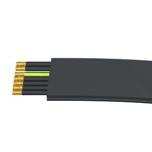 WIELAND ELECTRIC SRL - WIE00.709.0504.1 FLAT CABLE 7G4 HALOGENFREE BLACK