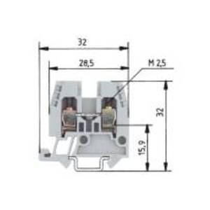 WIELAND ELECTRIC SRL - WIE55.503.1053.0 MORS. PASSANTE WKM 2,5 / 15/V0