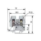 WIELAND ELECTRIC SRL - WIE55.503.1053.0 MORS. PASSANTE WKM 2,5 / 15/V0