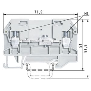 WIELAND ELECTRIC SRL - WIE56.106.0055.0 WKN 6 TK MORSETTO SEZIONATORE