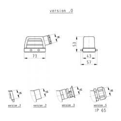WIELAND ELECTRIC SRL - WIE70.353.1035.1 HOODBAS GOT GA 10 M25 50 A1