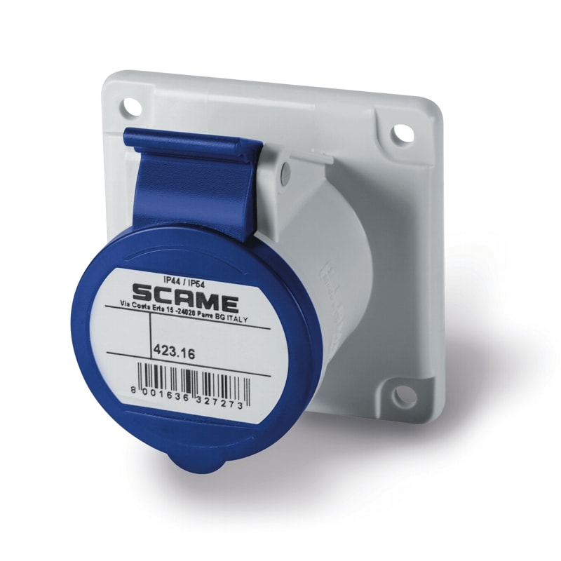 SCAME PARRE SPA - SCA423.1664/R PRESA INCASSO 3P+T IP44/IP54 16A 9H