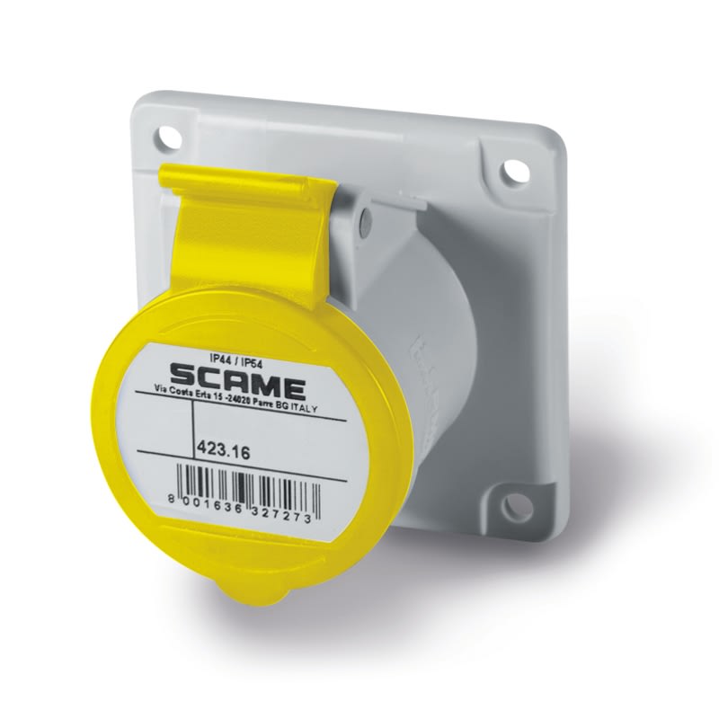 SCAME PARRE SPA - SCA423.1660/R PRESA INCASSO 2P+T IP44/IP54 16A 4H