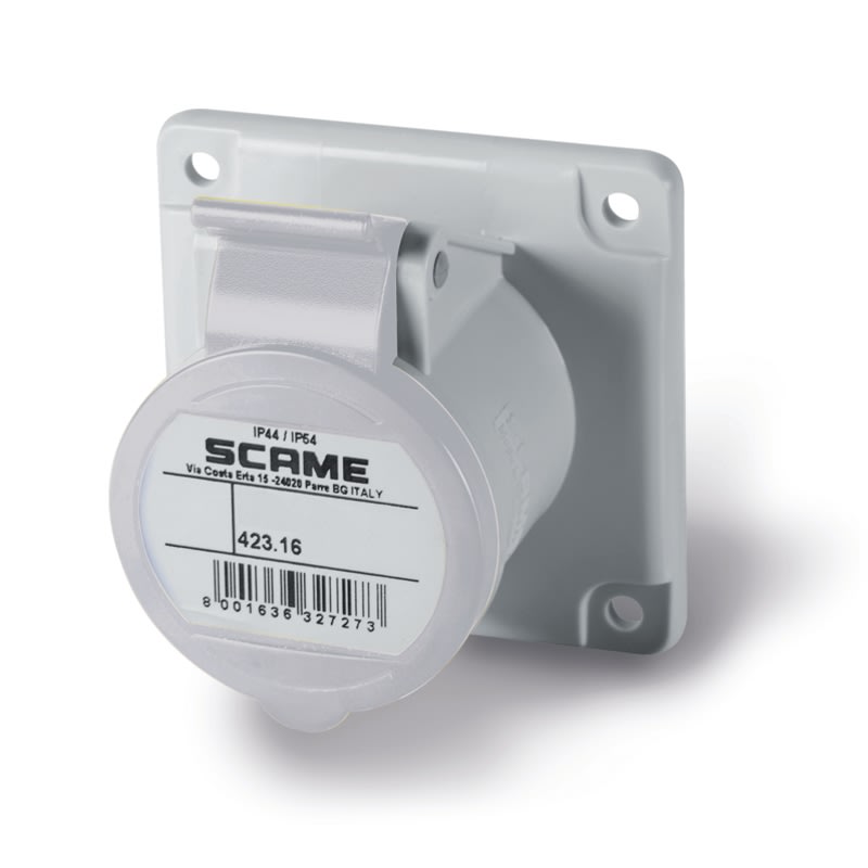 SCAME PARRE SPA - SCA423.16638 PRESA INCASSO 2P+T IP44/IP54 16A 8H