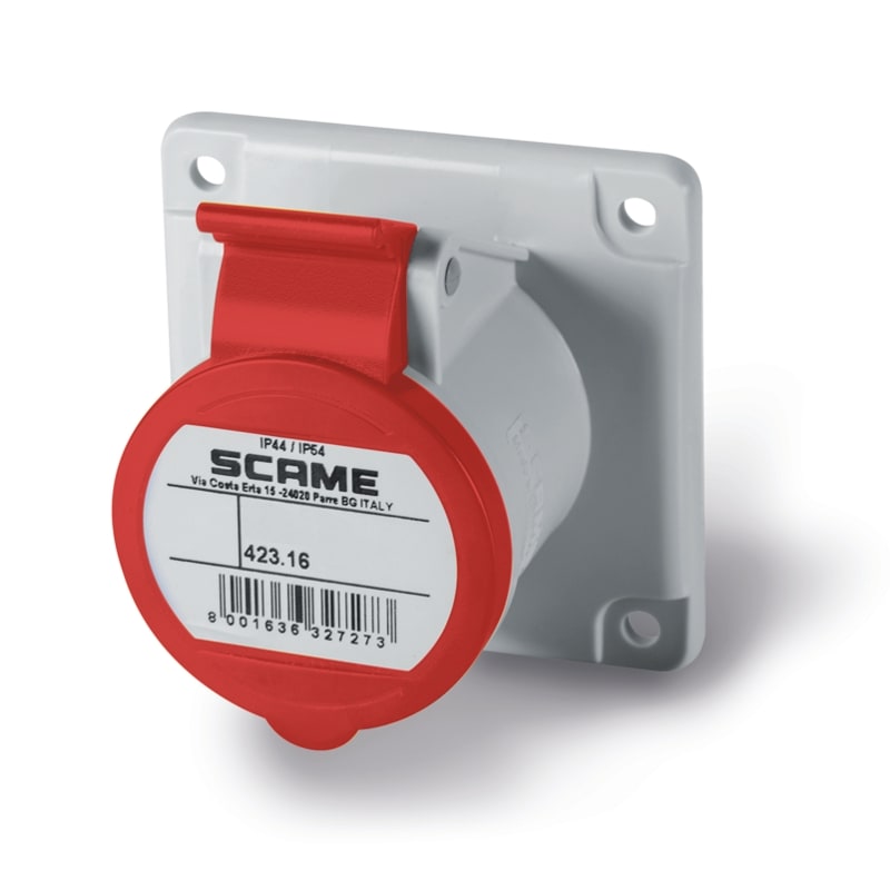 SCAME PARRE SPA - SCA423.16674 PRESA INCASSO 3P+N+T IP44/IP54 16A 3H
