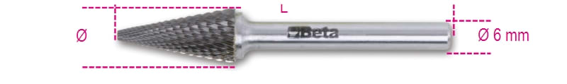 BM SPA - BMM004260546 FRESE LIMARE MD 6 TRIANGOLARI 9,5