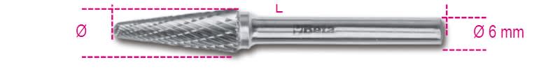 BM SPA - BMM004260535 FRESE LIMARE MD  6 TRIANGOLARI ARROT. 6
