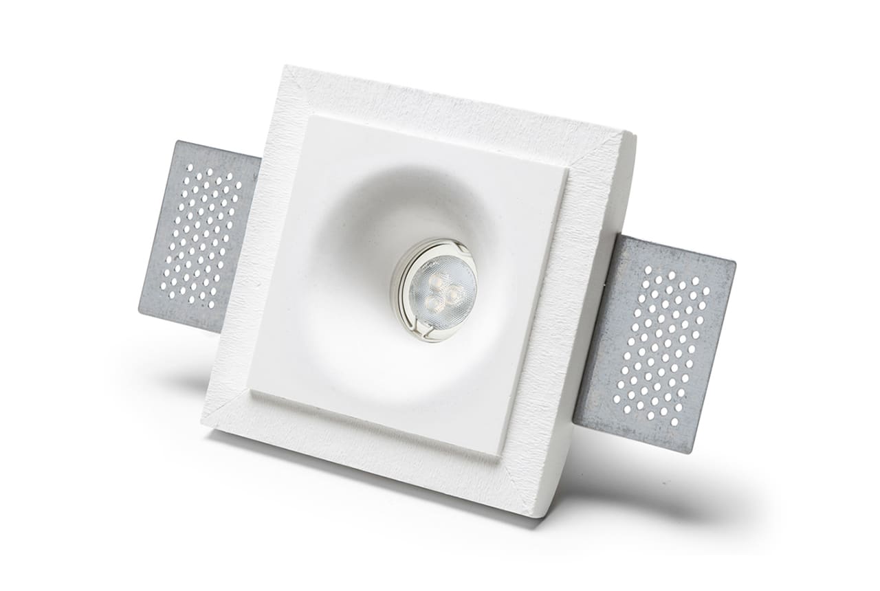 BELFIORE SRL - NVT4275-35 Faretto in CRISTALY con parte elettrica a LED a incasso a plafone e a parete dal design essenziale.