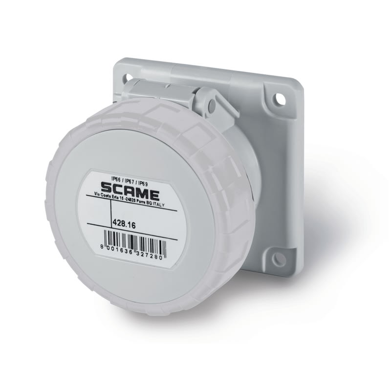 SCAME PARRE SPA - SCA428.16633 PRESA DA INCASSO IP66/IP67 2P+T 16A 12H