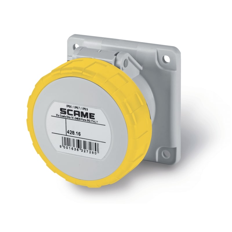 SCAME PARRE SPA - SCA428.1660 PRESA DA INCASSO IP66/IP67 2P+T 16A 4H