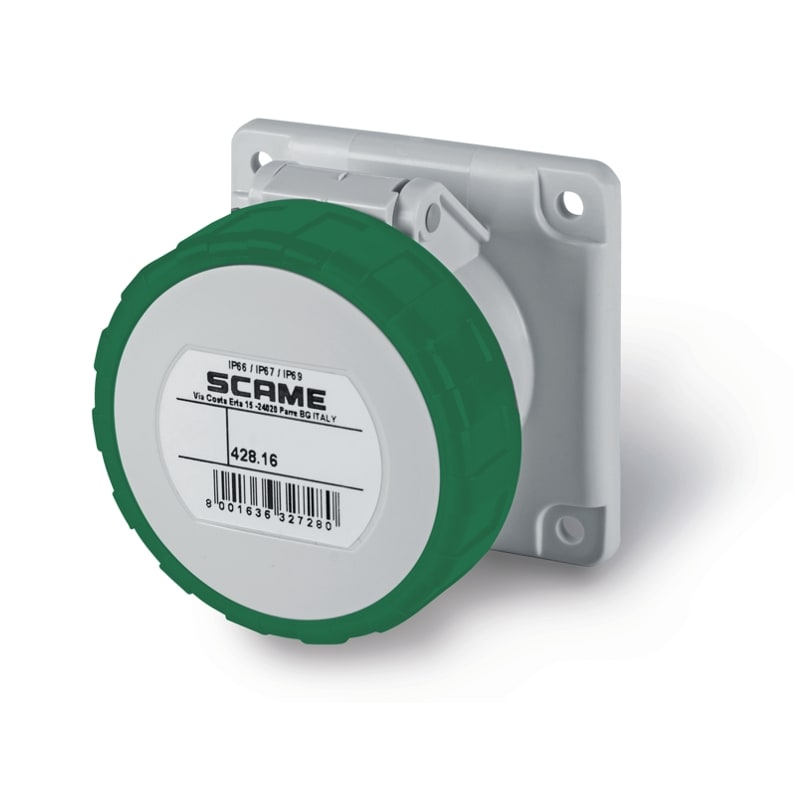 SCAME PARRE SPA - SCA428.16661 PRESA DA INCASSO IP66/IP67 3P+T 16A 10H