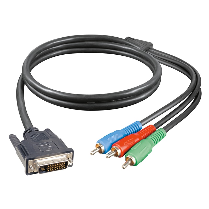 ELCART DISTRIBUTION - ERT421128000 CAVO DVI-A M. / 3RCA M. 2MT