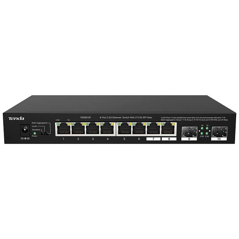 ELCART DISTRIBUTION - ERT429422200 SWITCH 2,5G 8P + 2 SFP TENDA
