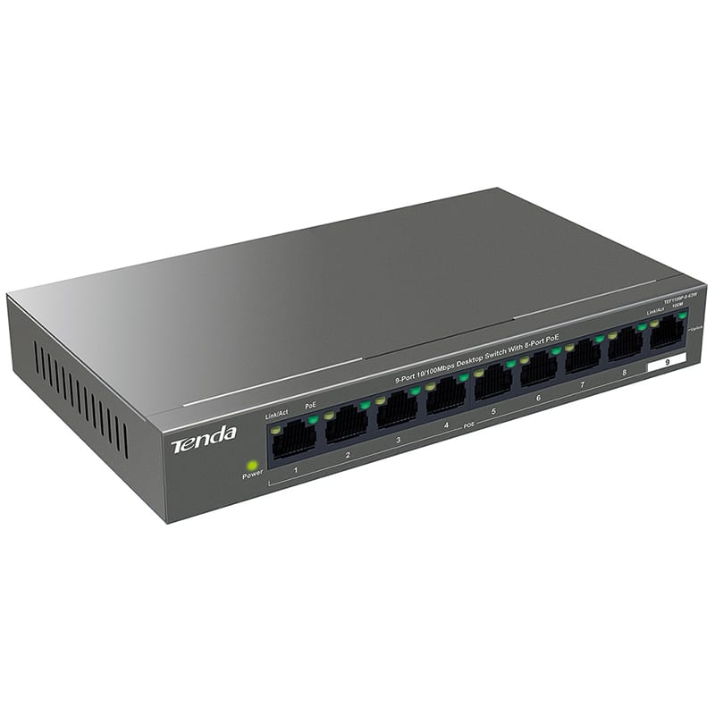 ELCART DISTRIBUTION - ERT429431400 SWITCH POE 10/100M 8P TEF1109P TENDA