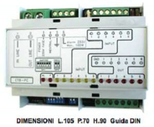 LORENZONI SRL - LOZ523.0000.013 LR CENTRALINA DI CONTROLLO A 6 ZONE MOD.