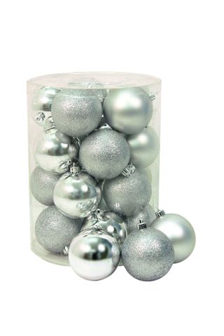 GIOCOPLAST NATALE SP - GCP43010677 CILINDRO 20 SFERE DIAM 80,ARG., MET.MAT.