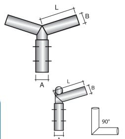 SEM - SEM4312 TESTA PALO 2 BRACCI ZINCATA
