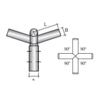 SEM - SEM4314 TESTA PALO 4 BRACCI ZINCATA