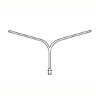 SEM - SEM4333/05 BRACCIO DOPPIO D 68X200+60X1000X1000 MM.