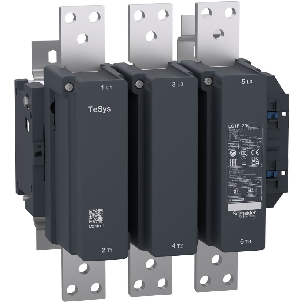 SCHNEIDER ELECTRIC - SNRLC1F1250 Contattore TeSys F - 3P (3 NA) - AC1 - <= 440 V 1260 A - 110 Vcc