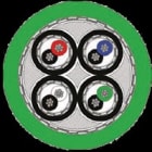 BREVETTI STEND. CAVO - BRC4400011 CAVOPUR4X(2X0,25C)SCHERM.250VVERDERAL6