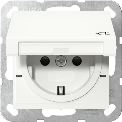 GIRA - GIR441427 presa SCHUKO CC + SP System 55 bnc puro