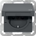 GIRA - GGI441428 PRESA SCHUKO CC + SP SYSTEM 55 ANTRACITE