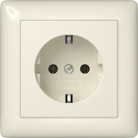 GIRA - GGI444001 SCHUKO P.CPL. GIRA STANDARD 55 BNC CREMA